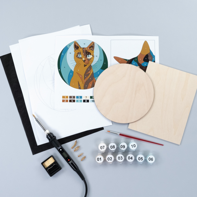 Набори для творчості - Набір для випалювання Rosa Start Cats (N000154)#2