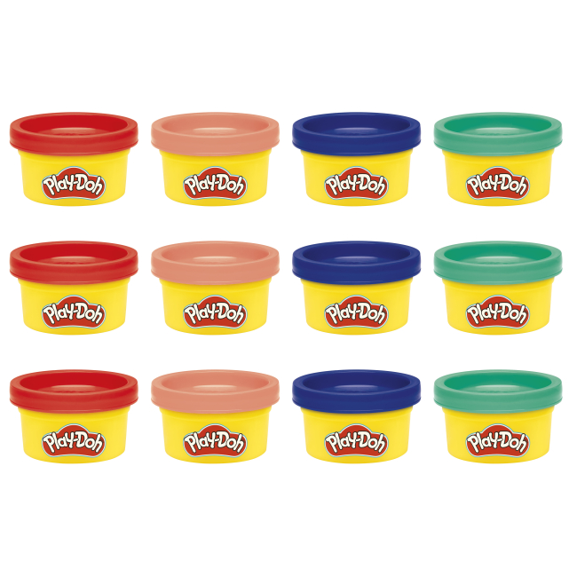 Наборы для лепки - Набор для творчества Play-Doh 12 баночек (G0519)#2