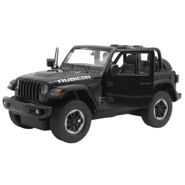 Радиоуправляемые модели - Автомодель Rastar JEEP Wrangler Rubicon на радиоуправлении 1:14 черная (454.00.29)#4