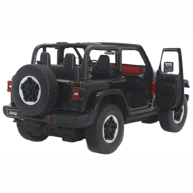 Радиоуправляемые модели - Автомодель Rastar JEEP Wrangler Rubicon на радиоуправлении 1:14 черная (454.00.29)#6