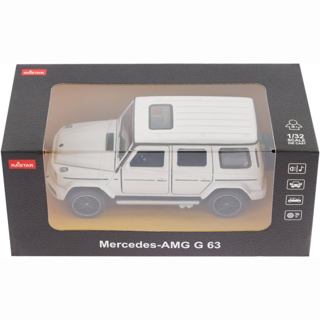 Автомодели - Автомодель Rastar Mercedes-Benz AMG G63 1:32 белая (454.00.78)#9