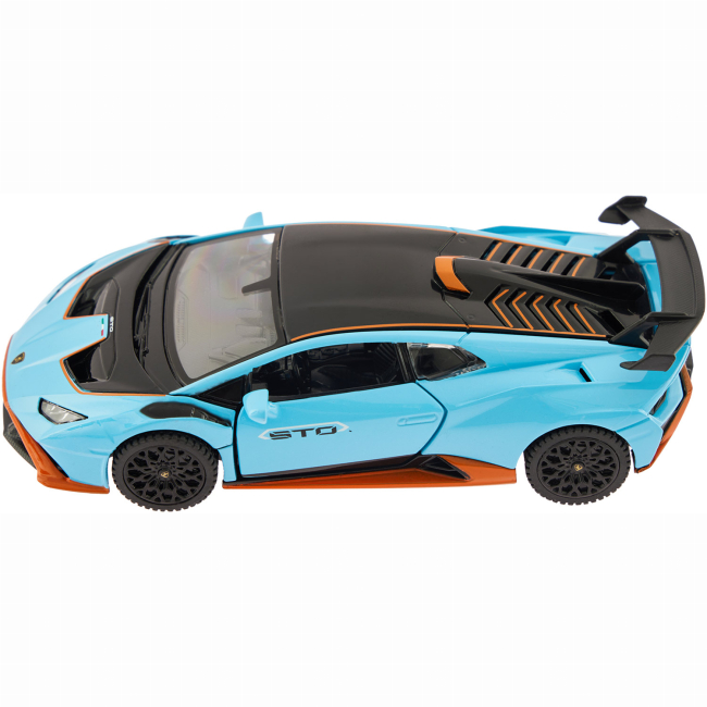 Автомодели - Автомодель Rastar Lamborghini Huracan STO 1:32 голубая (454.00.79)#2