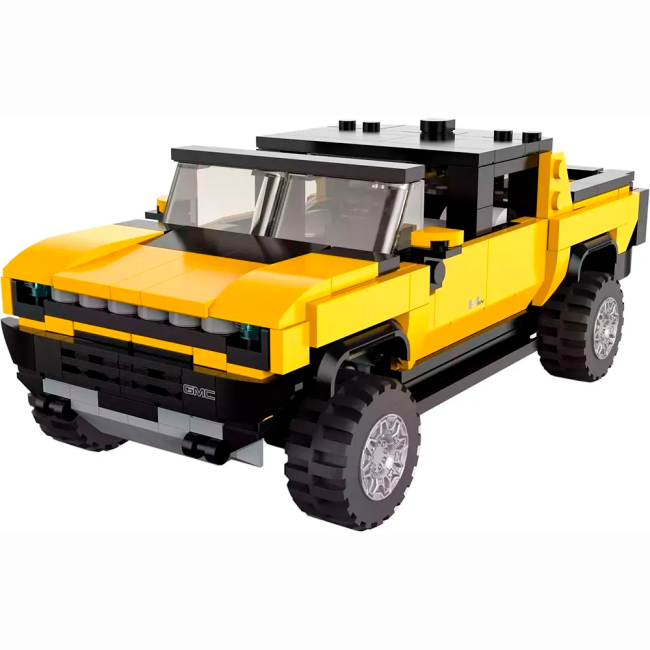 Конструкторы с уникальными деталями - Конструктор Rastar Bricks Hummer EV 1:30 Желтый 454 детали (454.00.89)#3