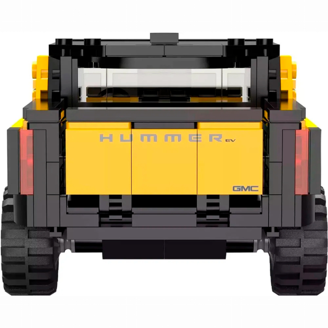 Конструкторы с уникальными деталями - Конструктор Rastar Bricks Hummer EV 1:30 Желтый 454 детали (454.00.89)#7
