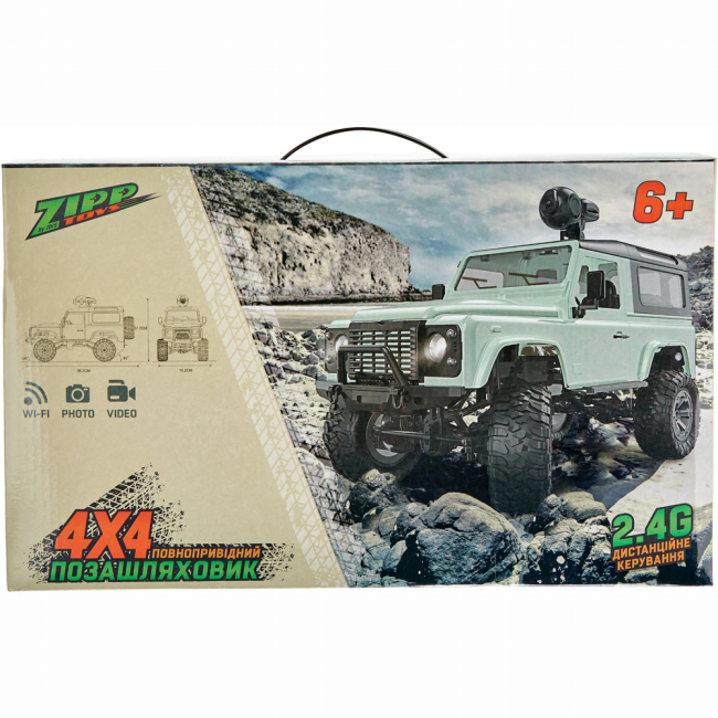 Радіокеровані моделі - Автомодель Zipp toys 4 x 4 з камерою зелений (532.00.50)#8
