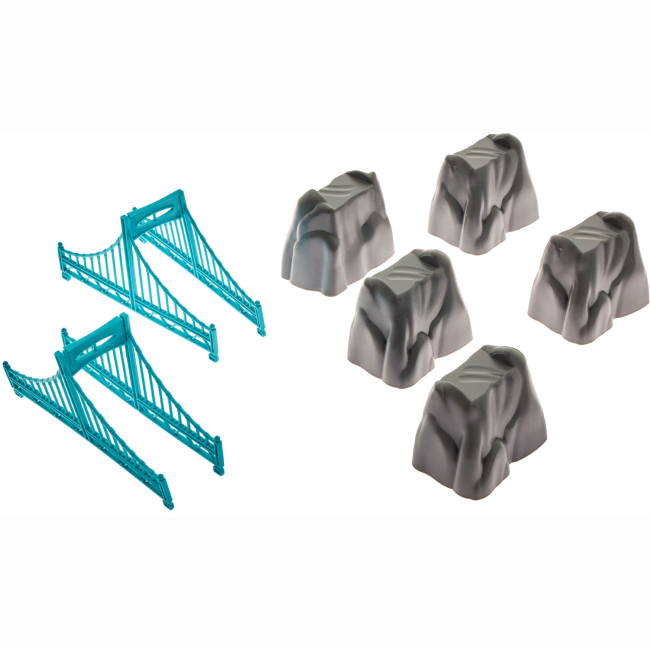 Железные дороги и поезда - Игровой набор Zipp toys Городской экспресс 103 детали зеленый (532.00.54)#4