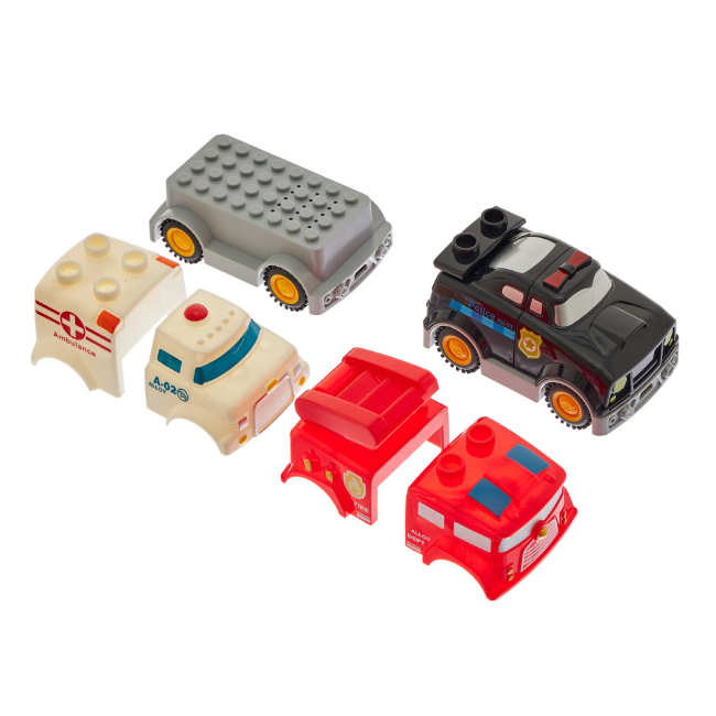 Автотреки - Ігровий набір Zipp toys Автотрек Міські служби порятунку 4 (532.00.58)#2