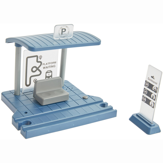 Залізниці та потяги - Ігровий набір Zipp toys Міський експрес 92 деталі синій (532.01.10)#4