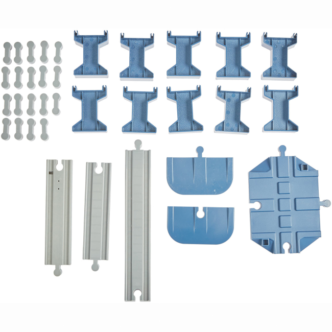 Залізниці та потяги - Ігровий набір Zipp toys Міський експрес 92 деталі синій (532.01.10)#7