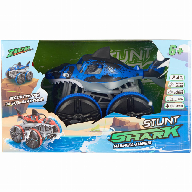 Радиоуправляемые модели - Автомодель Zipp toys Амфибия Shark синяя (532.01.13)#8