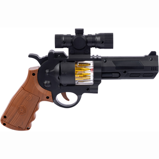 Помпова зброя - Пістолет Zipp toys Револьвер чорний (532.01.22)#2