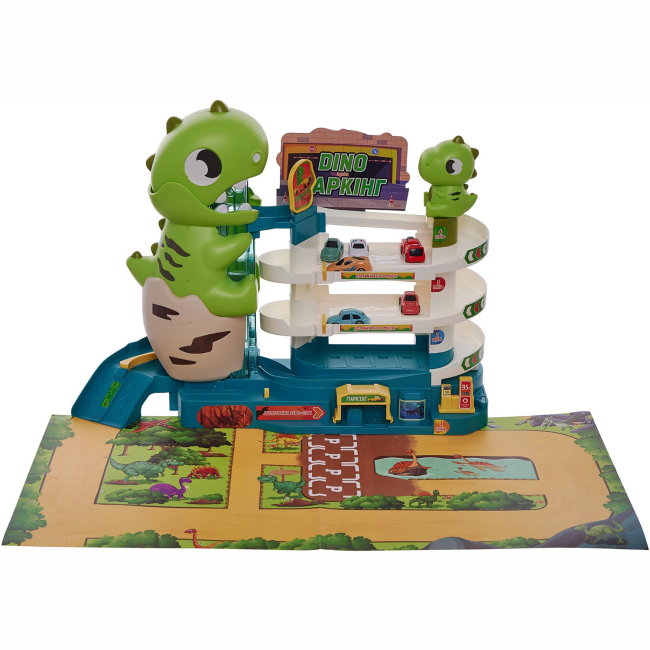 Паркінги і гаражі - Ігровий набір Zipp toys Dino Паркінг електричний (532.01.26)#2