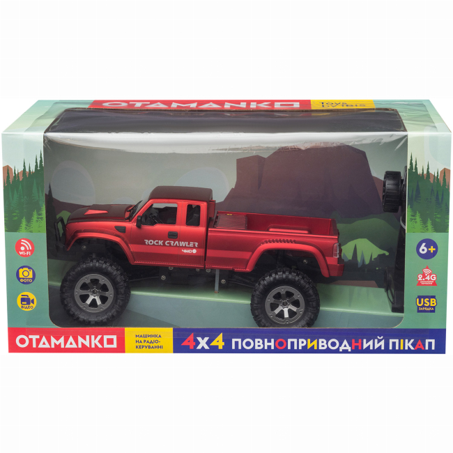 Радіокеровані моделі - Автомодель Otamanko Пікап з камерою червоний (532.01.39)#6