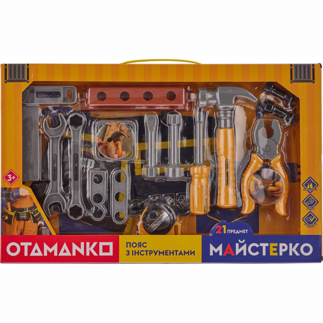 Наборы профессий - Игровой набор Otamanko Пояс с инструментами желтый (532.01.47)#4