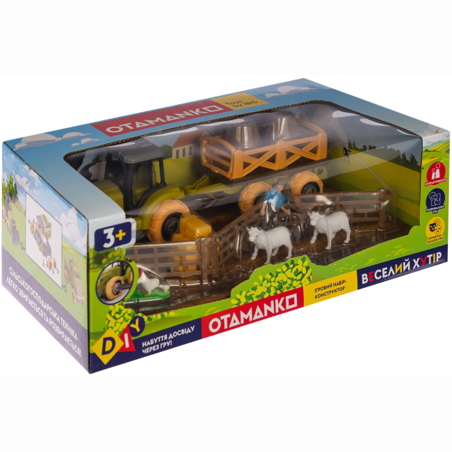 Транспорт и спецтехника - Игровой набор Otamanko Веселый хутор Трактор и фермер (532.01.57)#4