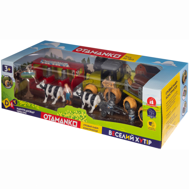 Транспорт и спецтехника - Игровой набор Otamanko Веселый хутор Трактор и молочная ферма (532.01.59)#3