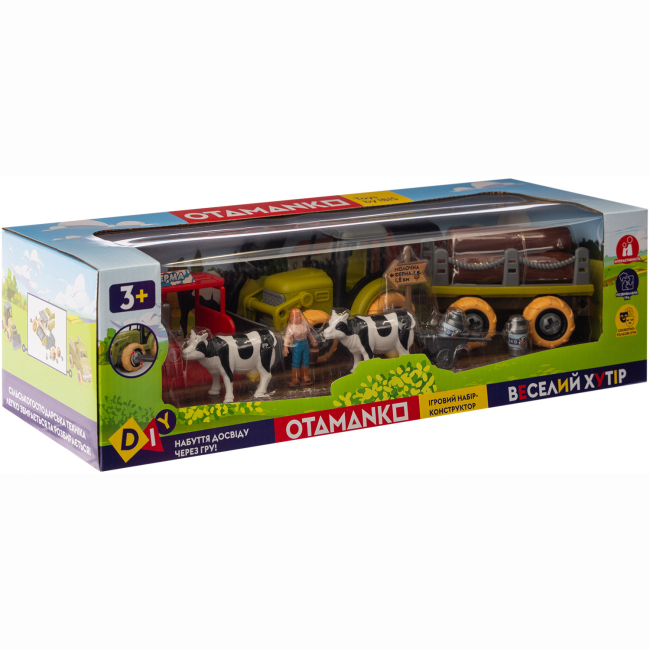 Транспорт и спецтехника - Игровой набор Otamanko Веселый хутор Трактор и молочная ферма (532.01.59)#4