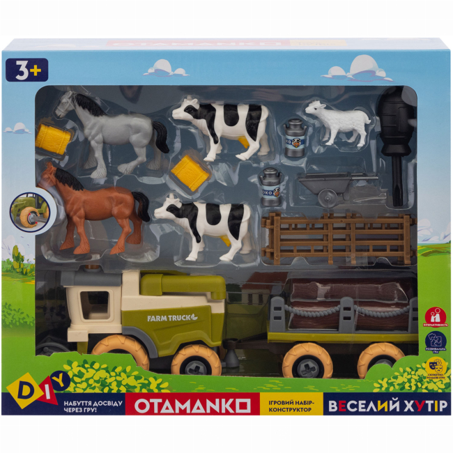 Транспорт и спецтехника - Игровой набор Otamanko Веселый хутор Комбайн, кони, коровы и овца (532.01.64)#2