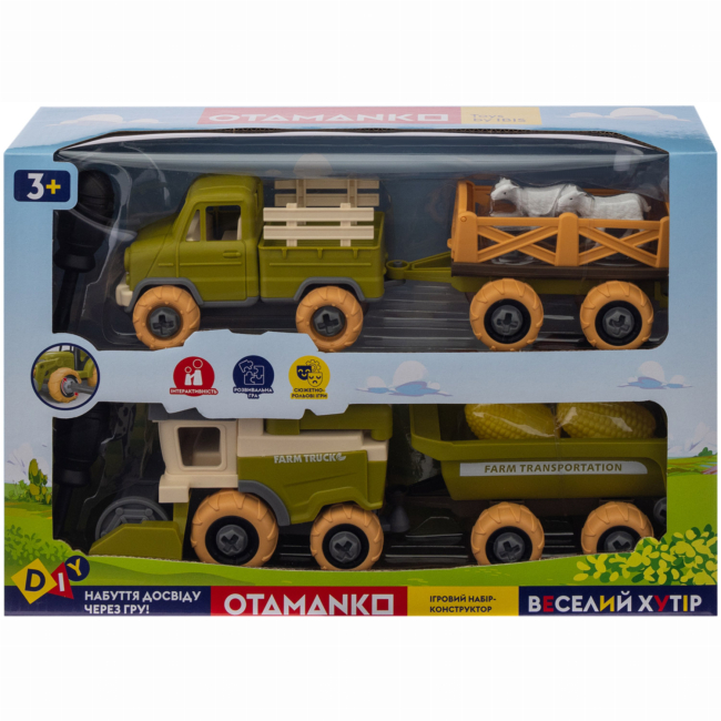 Транспорт и спецтехника - Игровой набор Otamanko Веселый хутор Комбайн, грузовик и овцы (532.01.67)#2