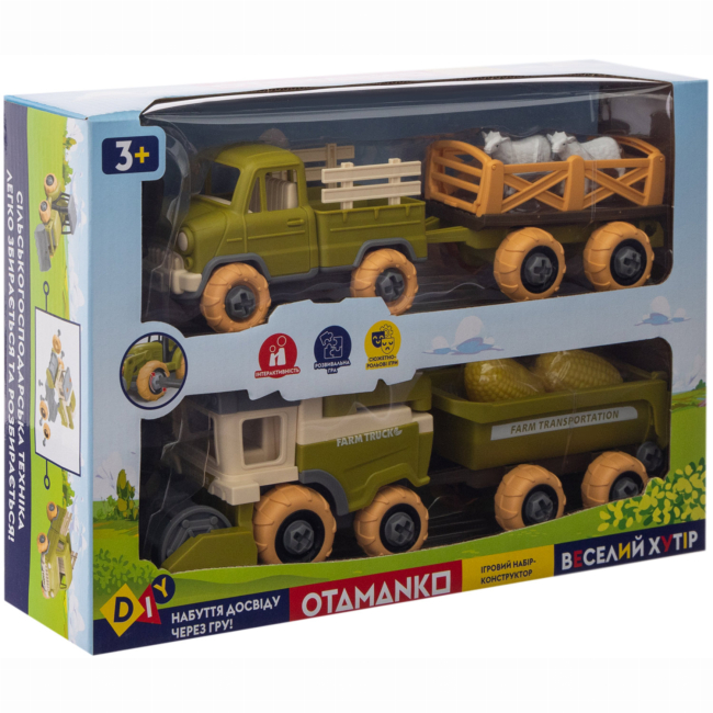 Транспорт и спецтехника - Игровой набор Otamanko Веселый хутор Комбайн, грузовик и овцы (532.01.67)#4