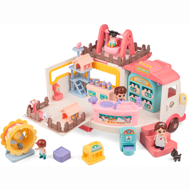 Транспорт і улюбленці - Ігровий набір Otamanko Зоодім на колесах (532.02.10)#3