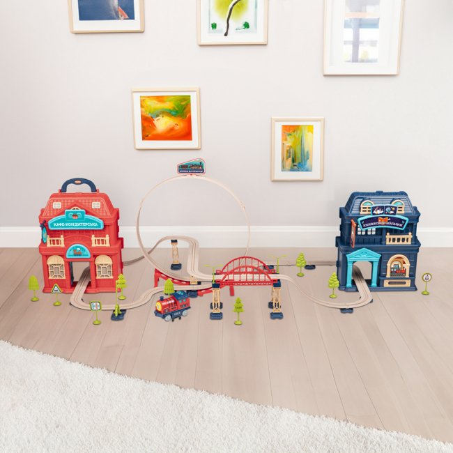 Залізниці та потяги - Ігровий набір Otamanko Хоробрий паровозик 142 деталі (532.02.27)#3