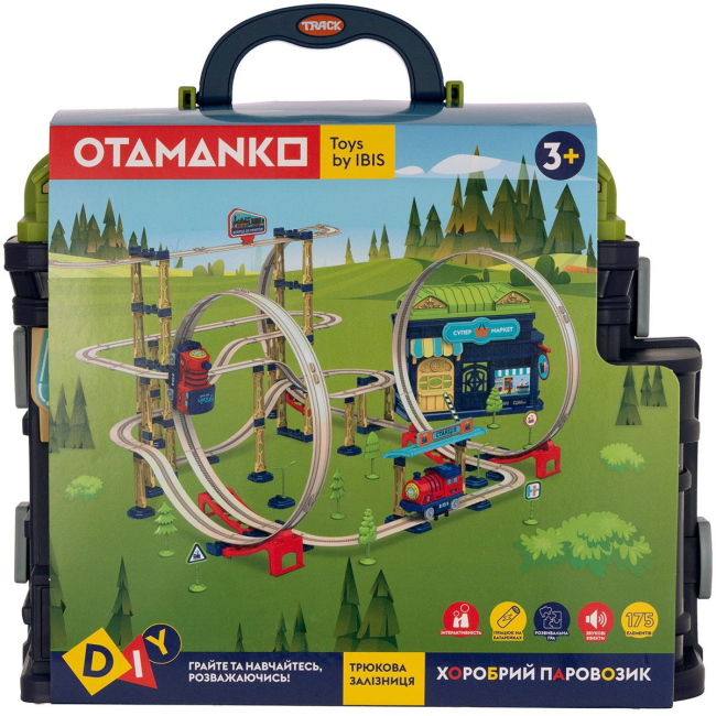 Залізниці та потяги - Ігровий набір Otamanko Хоробрий паровозик 175 деталей (532.02.29)#2