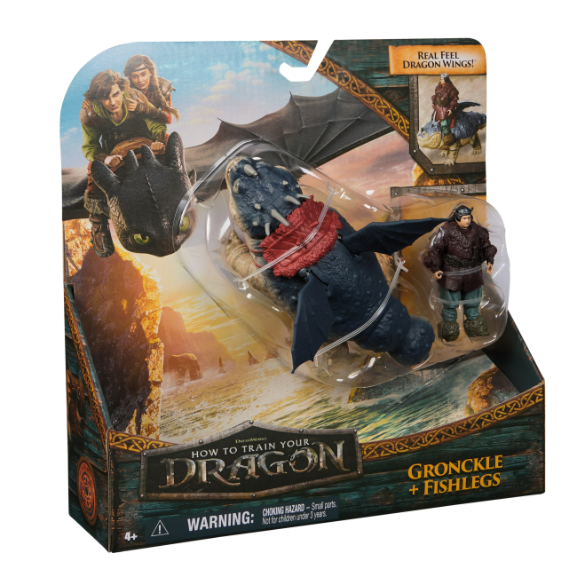 Фігурки персонажів - Набір фігурок Dragons Як приборкати дракона Громило Гронкл та Рибоніг (SM66663/6074006)#4