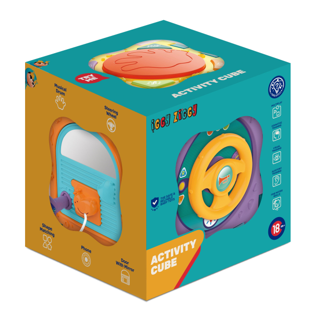 Развивающие игрушки - Развивающая игрушка Iggy Ziggy Мультикуб разноцветный (3858894670949)#5