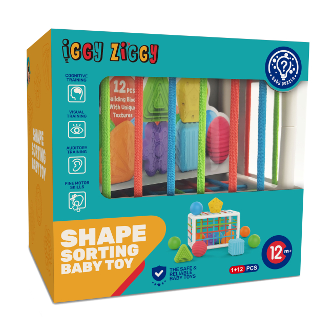 Розвивальні іграшки - Сортер Iggy Ziggy Куб з фігурками (3858894673025)#2