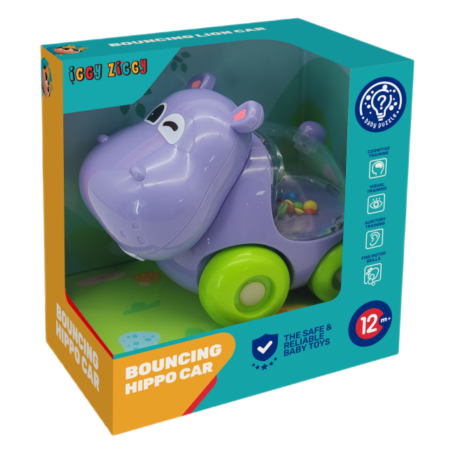 Развивающие игрушки - Каталка Iggy Ziggy Машинка Бегемот (3858894675753)#2