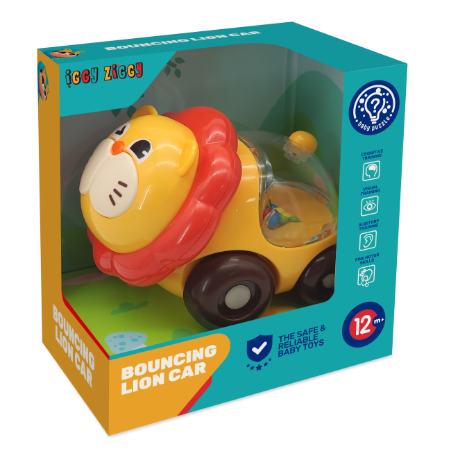 Розвивальні іграшки - Каталка Iggy Ziggy Машинка Лев (3858894675777)#2