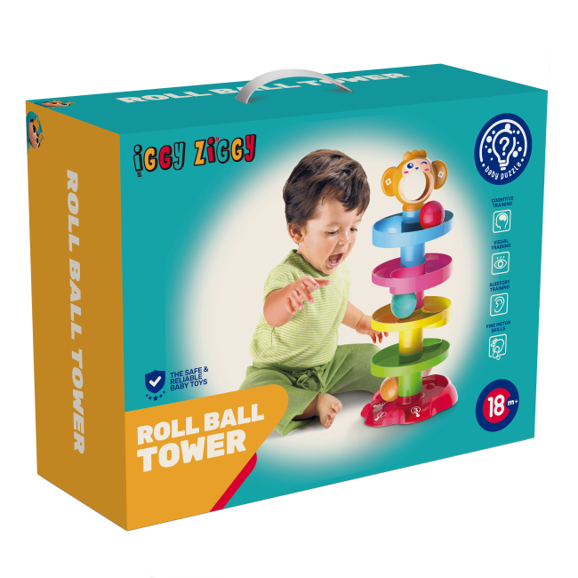Развивающие игрушки - Развивающая игрушка Iggy Ziggy Roll ball (3858894671069)#2