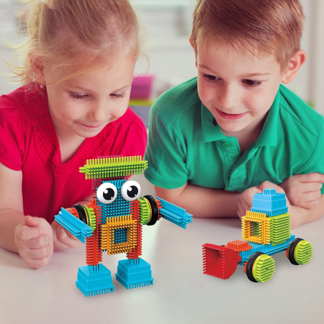 Конструктори з унікальними деталями - Конструктор Picasso tiles Hedgehog building blocks set 41 деталь (817338027384)#5