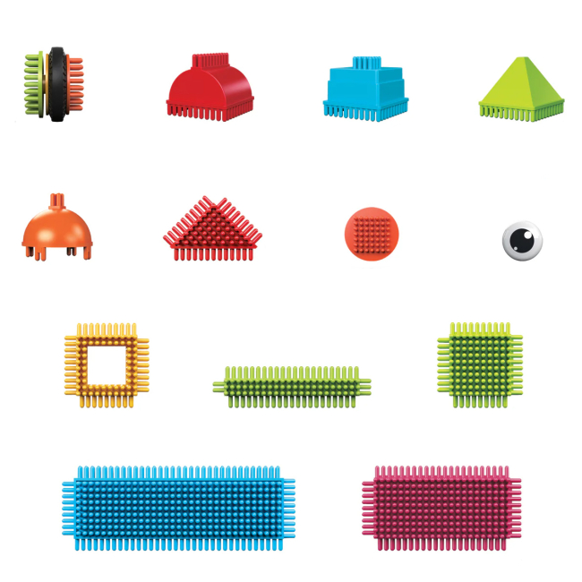 Конструкторы с уникальными деталями - Конструктор Picasso tiles Hedgehog building blocks set 112 деталей (817338022631)#2