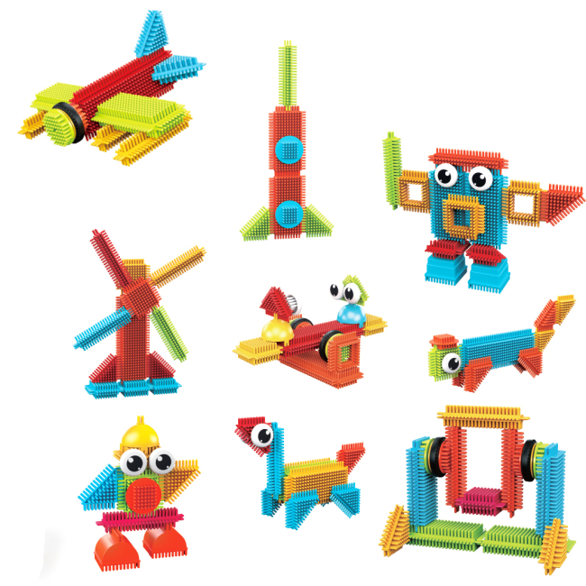 Конструкторы с уникальными деталями - Конструктор Picasso tiles Hedgehog building blocks set 112 деталей (817338022631)#4