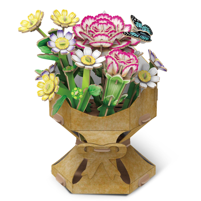 3D-пазлы - Трехмерный пазл CubicFun Букет цветов Гвоздики (W3300h)#2