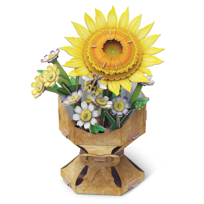 3D-пазли - Тривимірний пазл CubicFun Букет квітів Соняшник (W3303h)#2