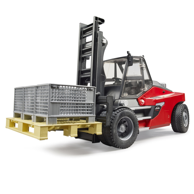 Транспорт и спецтехника - Погрузчик Bruder Linde HT160 с аксессуарами (02513)#2