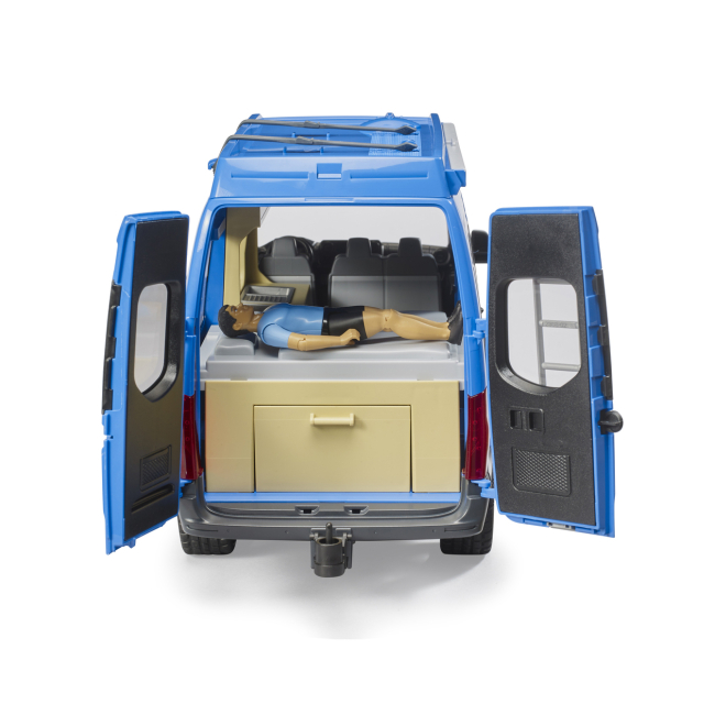 Транспорт и спецтехника - Кемпер Bruder Mercedes-Benz Sprinter с фигуркой и аксессуарами (02684)#6