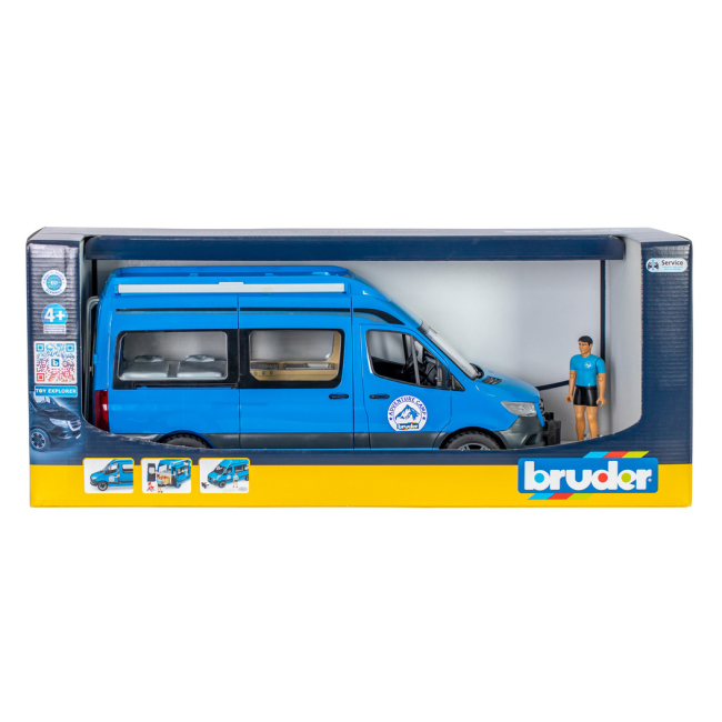 Транспорт и спецтехника - Кемпер Bruder Mercedes-Benz Sprinter с фигуркой и аксессуарами (02684)#7