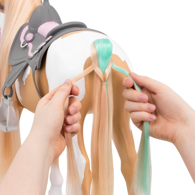 Транспорт і улюбленці - Ігровий набір Our Generation Кінь із довгою гривою 50 см (BD38030Z)#4