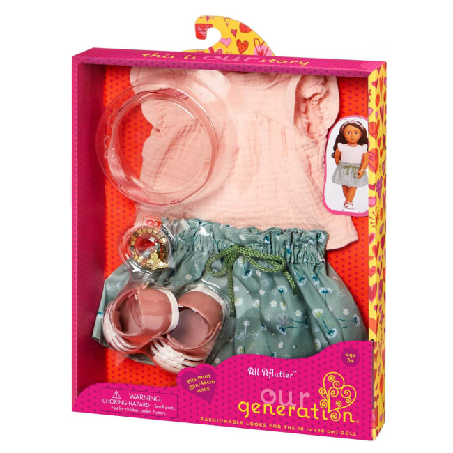 Одежда и аксессуары - Набор одежды для куклы Our Generation с юбкой для прогулки (BD30496Z)#2
