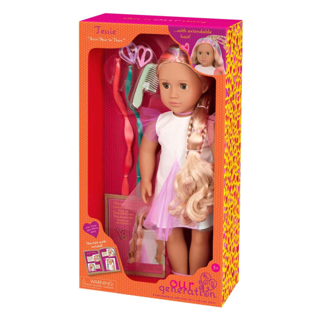 Ляльки - Лялька Our Generation Тессі зі зростаючим різнокольоровим волоссям 46 см (BD31564Z)#7