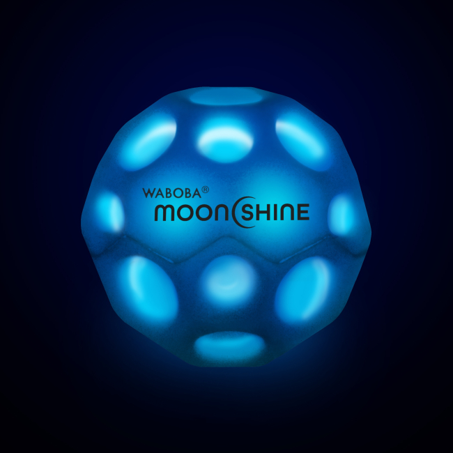 Спортивные активные игры - Мяч-попрыгун Waboba Moon ball Neon голубой (325C02_A/1)#2