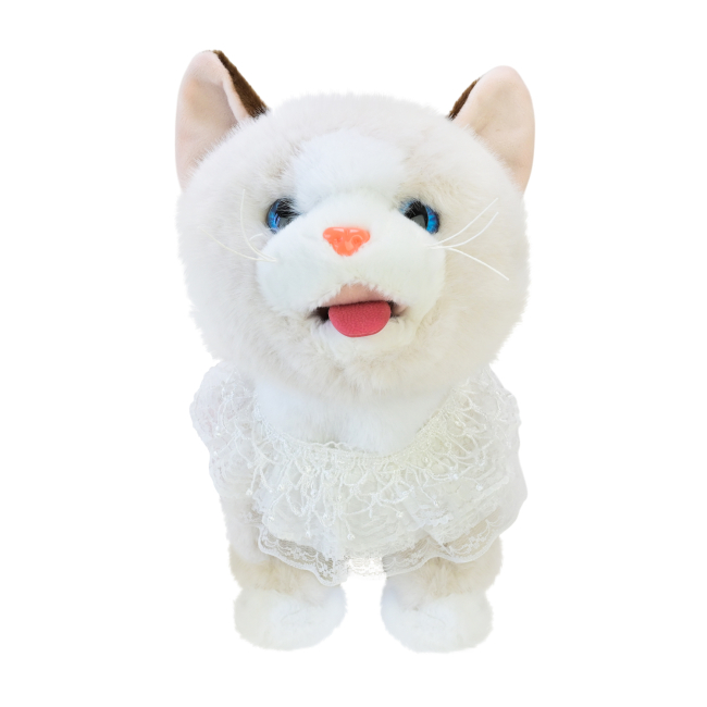 Мягкие животные - Интерактивная игрушка Кращий друг Кошка белая (BF2509/1)#2