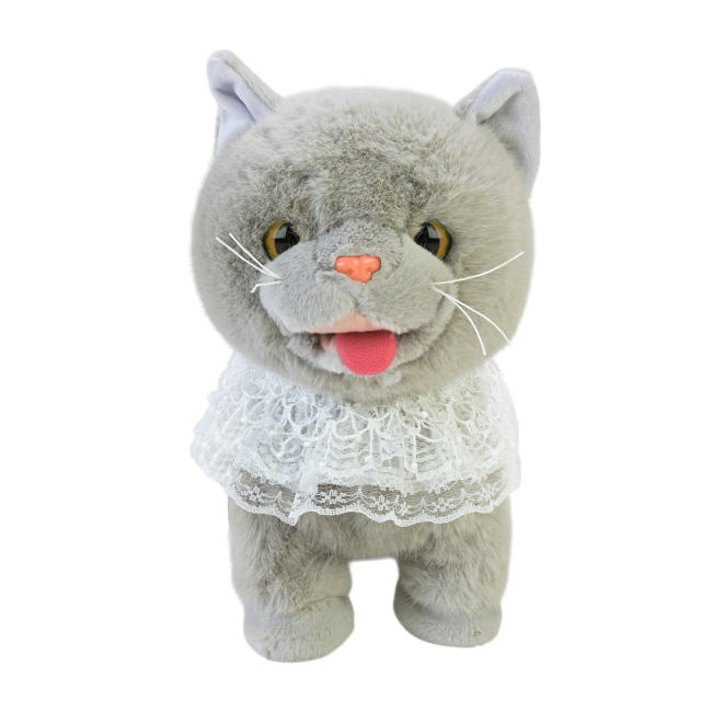 Мягкие животные - Интерактивная игрушка Кращий друг Кошка серая (BF2509/2)#2