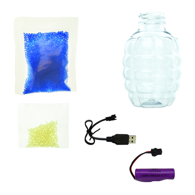 Помповое оружие - Бластер Країна Іграшок С гелевыми шарами Белый с красным (623-1/1)#2