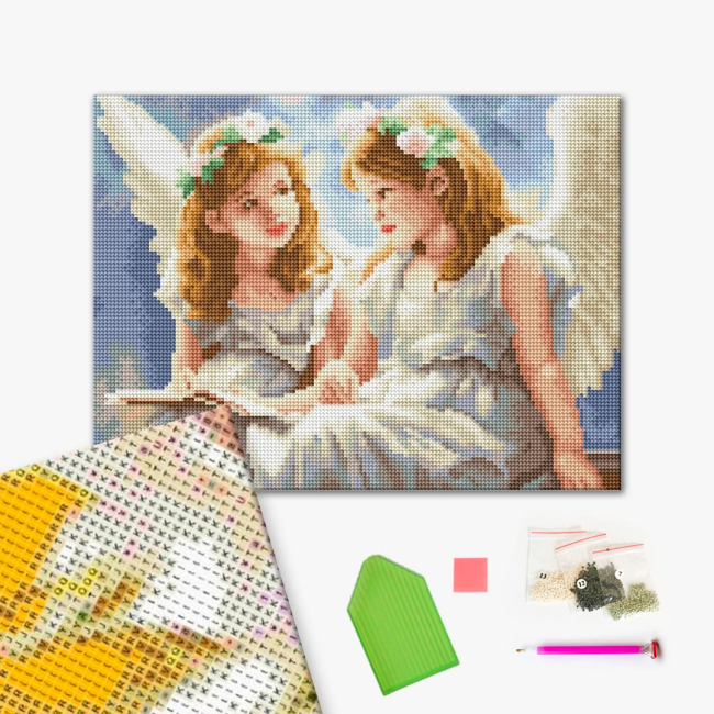 Товары для рисования - Алмазная мозаика Brushme Ангелочки (DRBS53708)#2