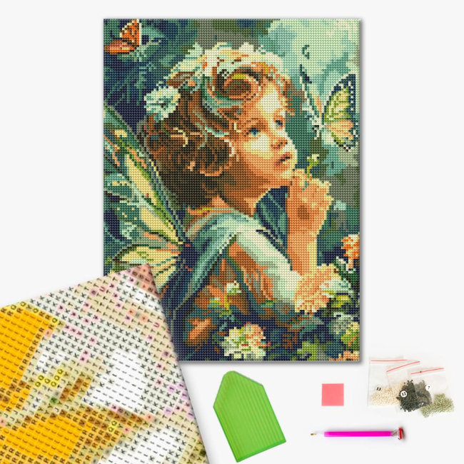 Товары для рисования - Алмазная мозаика Brushme Шепот крыльев (RDBS7004)#2